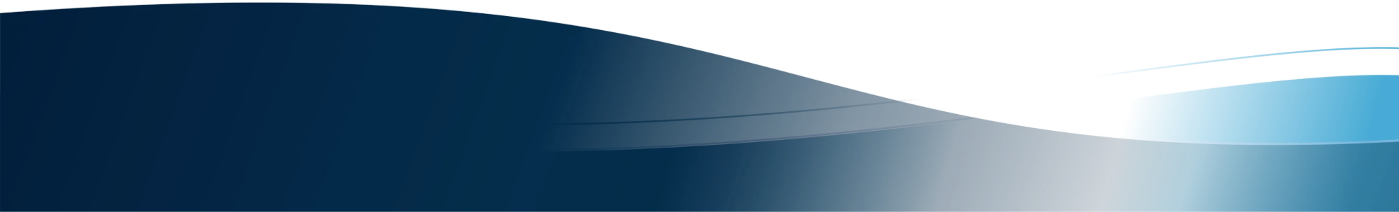 A decorative graphic featuring abstract, flowing dark blue and light blue waves.